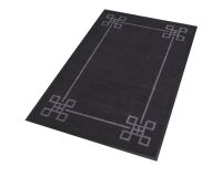 Tapis intérieur déco 90 x 150 cm noir