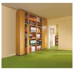 Placard Hellios noir hauteur 180 cm avec portes