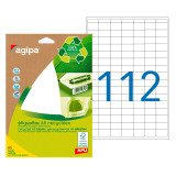 Etiquettes adresses recyclées 12 x 18,3 mm Agipa 101242 - Pochette de 1568