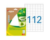 Etiquettes adresses recyclées 12 x 18,3 mm Agipa 101242 - Pochette de 1568