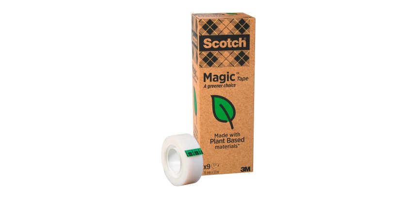 Rouleau adhésif Scotch Magic 19 mm x 33 m écologique invisible - Lot de 9