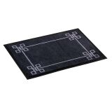 Tapis d'accueil déco 60 x 90 cm noir