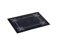 Tapis d'accueil déco 60 x 90 cm noir