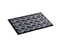 Tapis d'entrée déco 60 x 90 cm anthracite