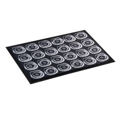 Tapis d'entrée déco 60 x 90 cm anthracite