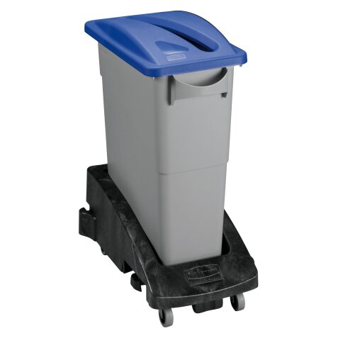 Contenedor selectivo RubberMaid Slim Jim 60L con asas