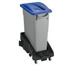 Contenedor selectivo RubberMaid Slim Jim 60L con asas