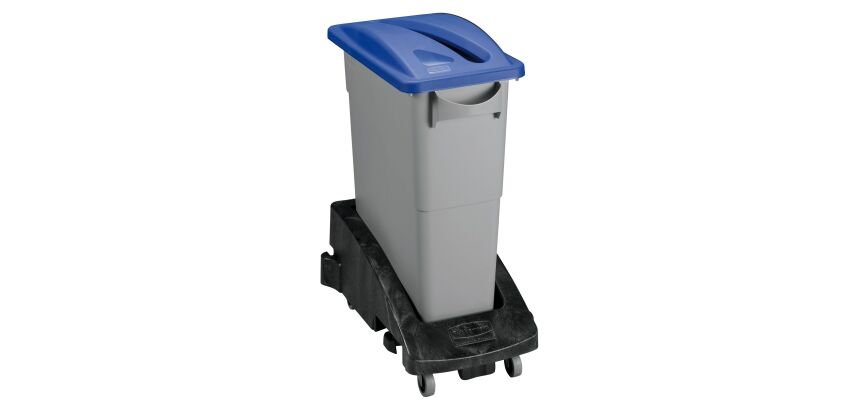 Contenedor selectivo RubberMaid Slim Jim 60L con asas