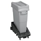 Trash can 87 liters Rubbermaid for selective sorting with handle grey