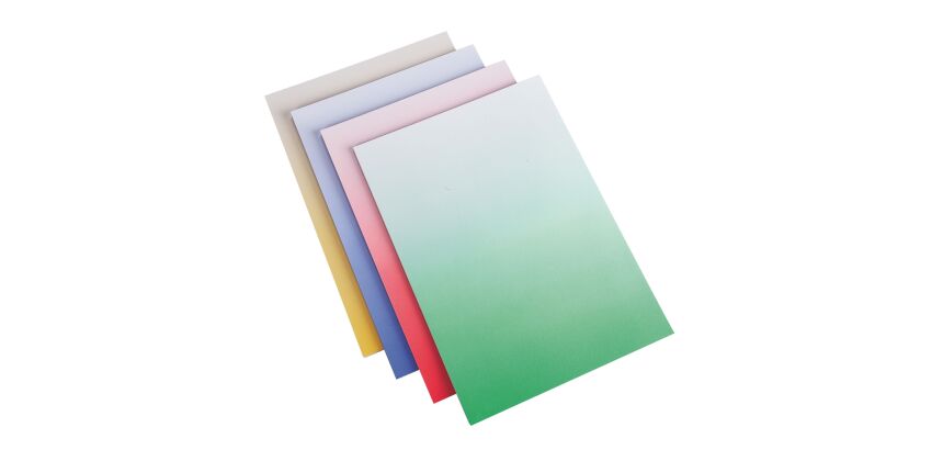 Tapa de encuadernación en cartón Decadry Apli 175g color "degradado" - Paquete de 50
