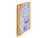Plastic folder with 4 rings Viquel A4 personalizable back 2,5 cm transparent
