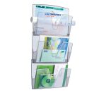 Trieur mural plastique 3 compartiments Cep Façade incolore