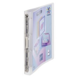 Plastic folders with 4 rings Viquel A4 personalizable back 3,5 cm transparent assorted colours