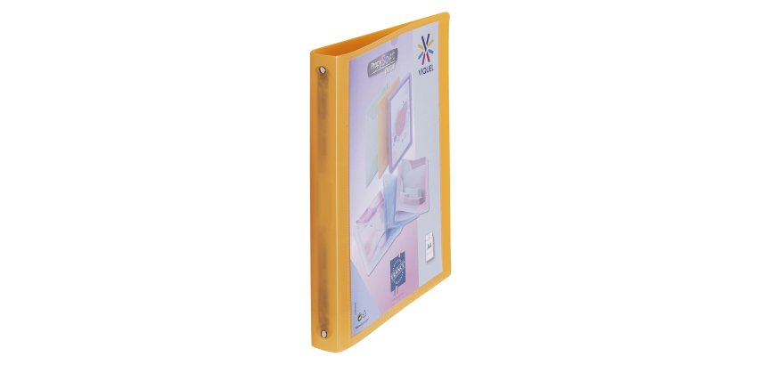 Classeur 4 anneaux plastifié Viquel Propysoft personnalisable A4 - Dos 3,5 cm couleur translucide