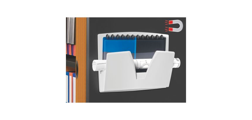 Trieur mural magnétique plastique Cep 1 compartiment gris clair