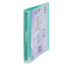 Classeur 4 anneaux plastique Viquel A4 personnalisable dos 3,5 cm couleurs translucides assorties