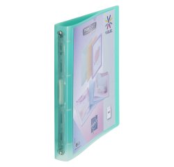 Classeur 4 anneaux plastique Viquel A4 personnalisable dos 3,5 cm couleur translucide