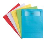 Chemise à poche Volumino Oxford papier 22 x 31 cm avec fenêtre - Paquet de 50