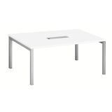 Vergadertafel B 160 x D 120 cm metalen onderstel met top access Arko
