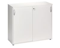 Armoire comptoir bois à portes coulissantes Essens