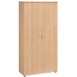 Armoire haute bois portes battantes H 200 x L 100 cm Essens