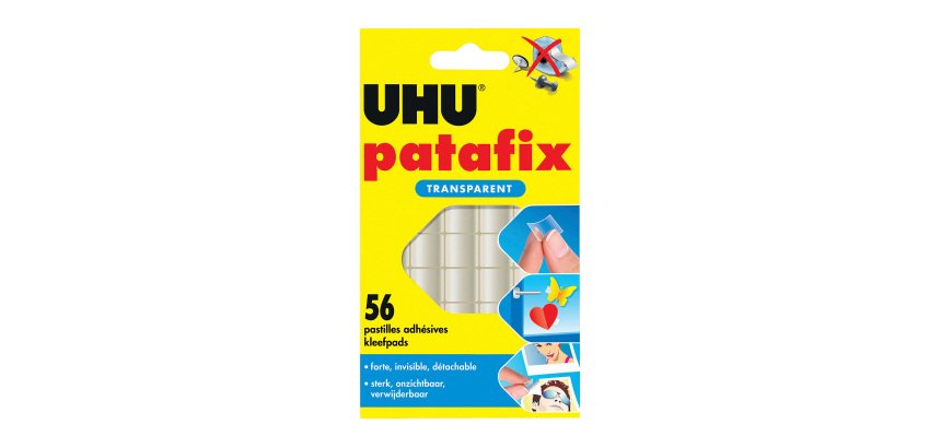 Uhu Patafix onzichtbare herbruikbare kleefpads - Verpakking van 56