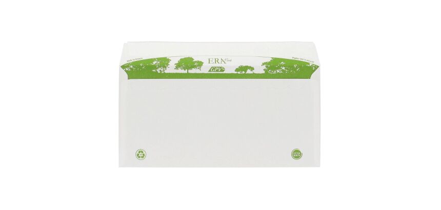 Enveloppe GPV Erapure blanche 110 x 220 mm - format DL - sans fenêtre - Boîte de 500