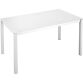 Table de réunion rectangulaire modulaire en verre blanc L 140 x P 80 cm - Next