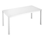 Mesa Recta Krystal Blanca 160 cm