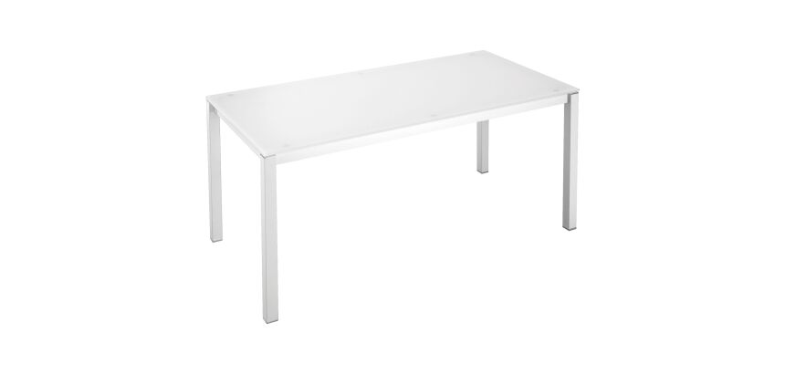 Mesa Recta Krystal Blanca 160 cm