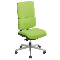 Office chair IMAX - green fabric - armless