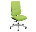 Office chair IMAX - green fabric - armless