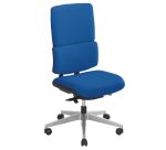 Chaise de bureau IMAX - tissu bleu - sans accoudoirs