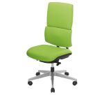 Office chair IMAX - green fabric - armless