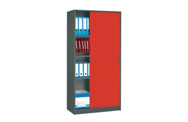 Armario Madera Alt 180 cm color Antracita puertas correderas color