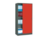 Armario Madera Alt 180 cm color Antracita puertas correderas color