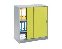 Kast met schuifdeuren kleuren hoogte 100 cm behuizing aluminium