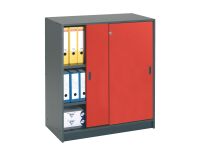 Harmonie Wardrobe H 100 x W 90 x D 44 cm anthracite body sliding doors color.