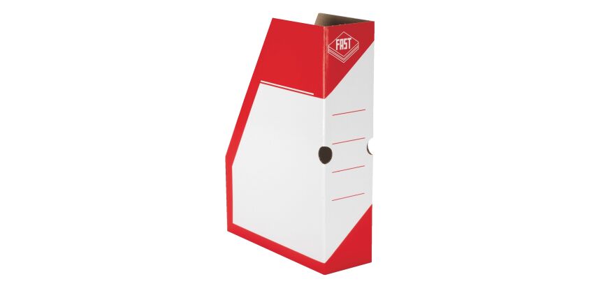 Range revues carton couleur Fast dos 8 cm