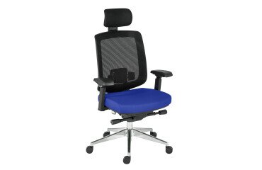 Silla de oficina ergonómica Zolpee azul