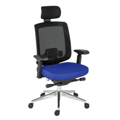 Silla de oficina ergonómica Zolpee azul