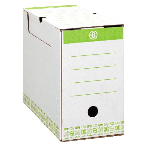 Caja de archivo definitivo Bruneau Cartón A4 Lomo 15 cm Color Verde