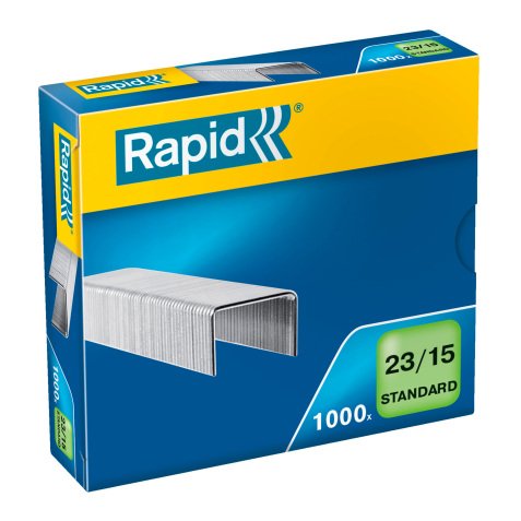 Box of 1000 galvanized staples 23/15