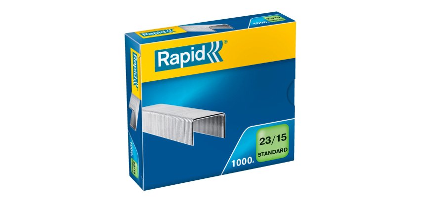 Box von 1000 galvanisierten Heftklammern 23/15