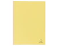 Chemise dossier à soufflet carte Exacompta dos toilé 24 x 32 cm jaune - Paquet de 25
