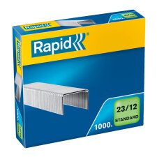 Grapas Rapid 23/12 galvanizadas Caja de 1000