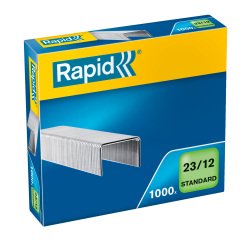 Grapas Rapid 23/12 galvanizadas Caja de 1000