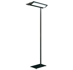 Lampadaire Fluo Forum - Aluminor - 220 W - direkte und indirekte Beleuchtung