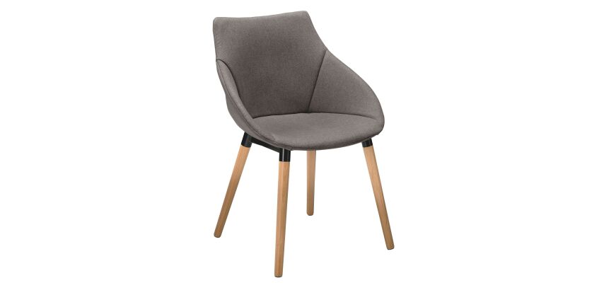 Chaise ANET - tissu avec accoudoirs