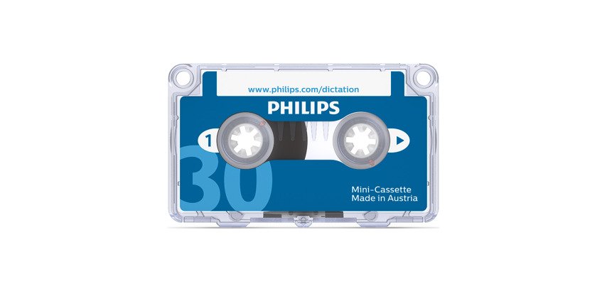 Boîte 10 mini cassettes Philips 2x15 minutes